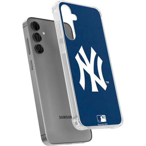 MLB New York Yankees - Solid Distressed Galaxy S24 Plus Clear Case